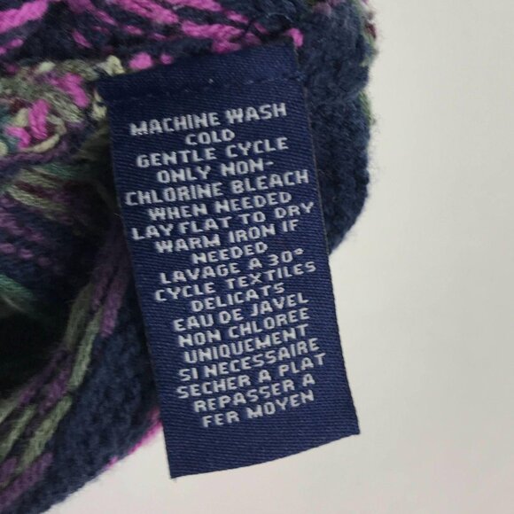 Vintage Chaps Sweater Vest Button Front Collared Fair Isle Preppy Cottagecore - Picture 6 of 10